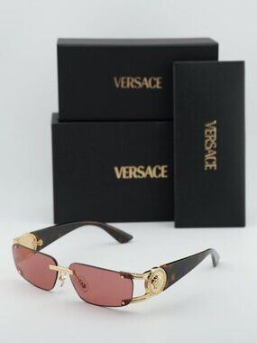 Versace Vintage VE2055 Silver/Grey/White Shield Sunglasses ?️ Versace | Accessories | Versace Vintage Ve255  main image 2